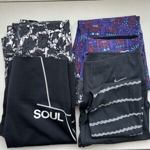 Nike leggings, size M, bundle of 4